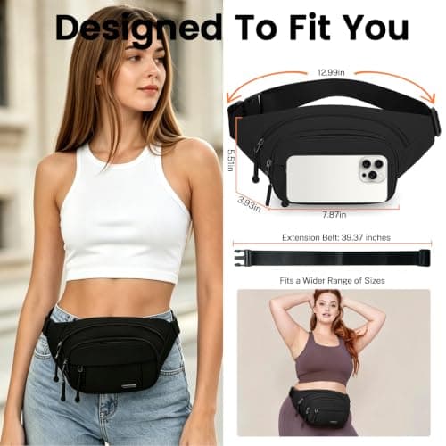 Bumbag Fanny Pack for Men,Waterproof Wowen Waist Bag — view 2