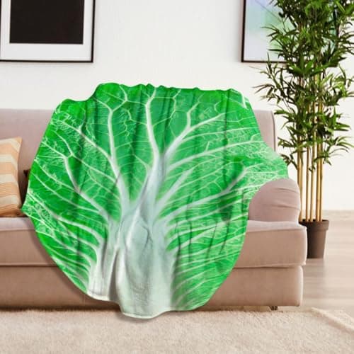 Textile Insulation - Manual Personal Covering Station, Heavy Duty Synthetic Component, Novelty Vegetable Frame, Air Conditioning Link | Practical Supply for Residents & Families Sleep Kit,Cabbage Bla — view 4