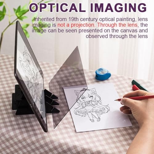 Art Projector Tool Portable Optical Projection Board Set for Home Classroom and Travel Sketching Travel Tracing Table Artists — view 5