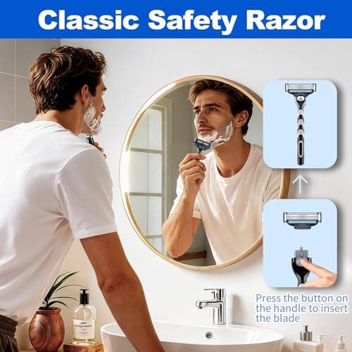 16 Pcs Razor Blades Compatible with Gillette Mach 3 Men Shaver — view 5
