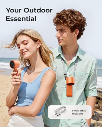 Bearwind Portable Handheld Fan, 9m/s Turbo Fan, USB Rechargeable, Up to 12H — view 3