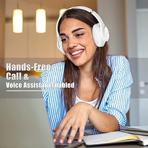 KVIDIO Bluetooth Headphones Wireless Over Ear 65h Battery Wired & Wireless — view 3