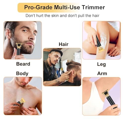 Professional Cordless Hair Clipper and Beard Trimmer for Men - Rechargeable T-Blade Electric Shaver for Hair Cutting, Detailing & Styling - Ideal Men's Gifts — view 5