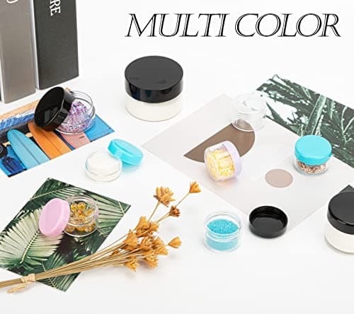 5 Gram Sample Pots, 5 Pcs Plastic Travel Pots for Toiletries, Mini Travel Containers with lids, Empty Cosmetic Containers for Face Creams, Samples, Make-Up — view 6
