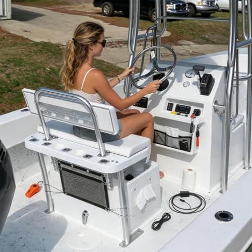 Boat Storage Organizer with Elastic Ring Mesh Quick-Dry Large Capacity — view 2