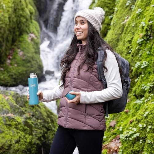 Trail Bullet Vacuum Flask, Camping & Travel, 500ml, Teal — view 6