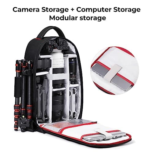 K&F CONCEPT Camera Backpack 16L for Photographers DSLR SLR Camera Bag — view 3