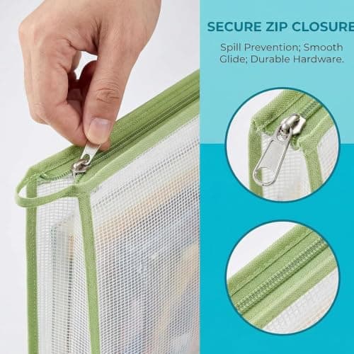 HEEPDD A4 Document Pouch, 4 Pack Zippered Folder (4pcs Set) — view 4