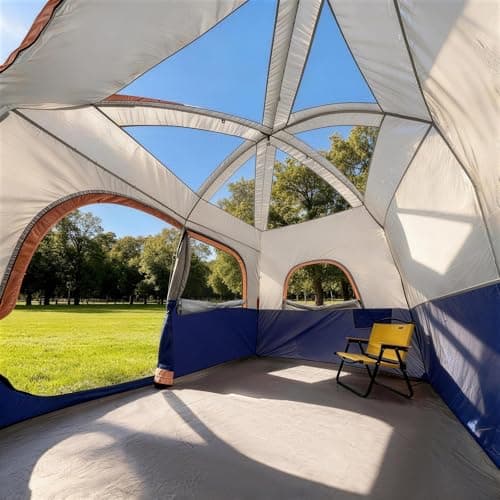CAMPROS CP 4-6 Person Tent, Waterproof Family Camping Tent with Rain Cover — view 6