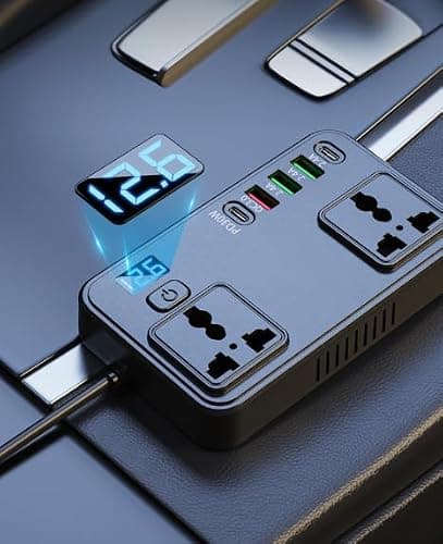 Caswynlife Car Power Inverter 12V to 230V with Digital Display — view 3