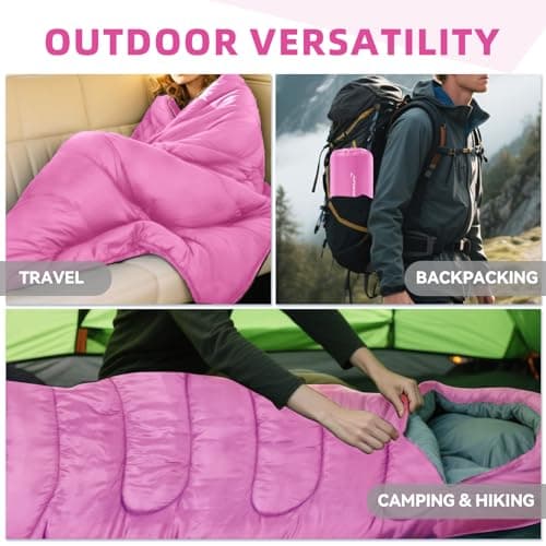 Clostnature Sleeping Bag for Adults and Kids, Lightweight Sleeping Bags — view 5