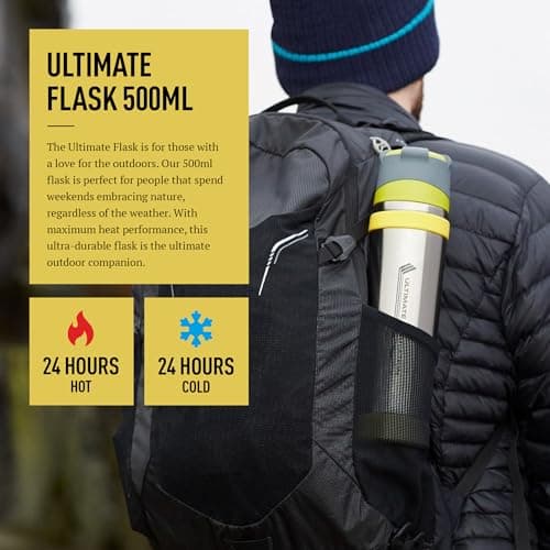 Thermos Charcoal Ultimate Drinks Flask (900ml) 24h Hot | 24h Cold — view 3