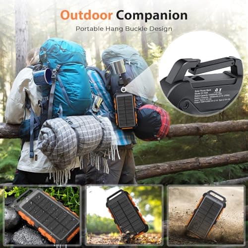 WOWMVP Solar Power Bank 10000mAh 22.5W Fast Charging Portable Charger — view 4