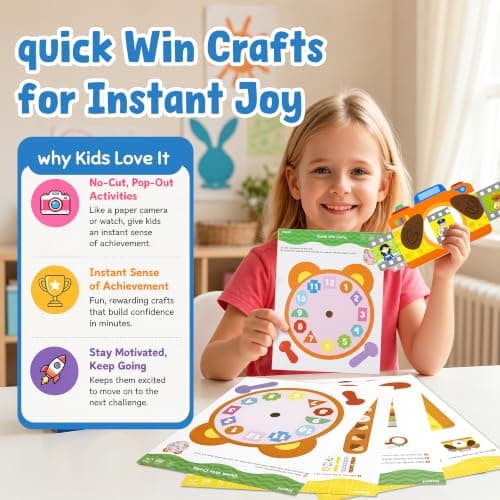 JoyCat Paper Cutting Kits for Kids Ages 3-5 Learn & Discover Scissor Skills — view 4