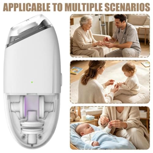 Electric Nail Trimmer Silent Portable USB Rechargeable 3 Speeds — view 4