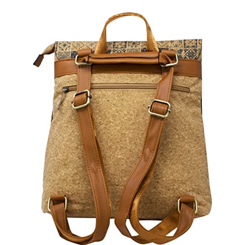 Nawal's Ladies Celtic Knot Cork Backpack Bag Women Strap Buckle Shoulder Handbag YGC2120 (Yellow) — view 4