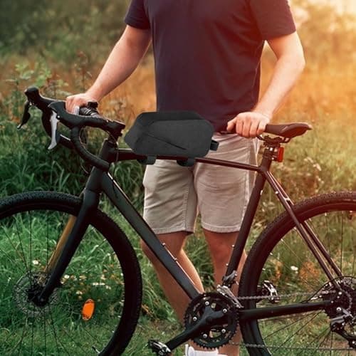 Bikes Frame Bag - Waterproof Bicycle Front Bag With — view 3