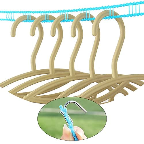 Pack of 3 Portable Clothesline 5M Washing Line Anti-slip Clothes Line Clothes Drying Rope for Outdoor and Indoor Hotel Use — view 5