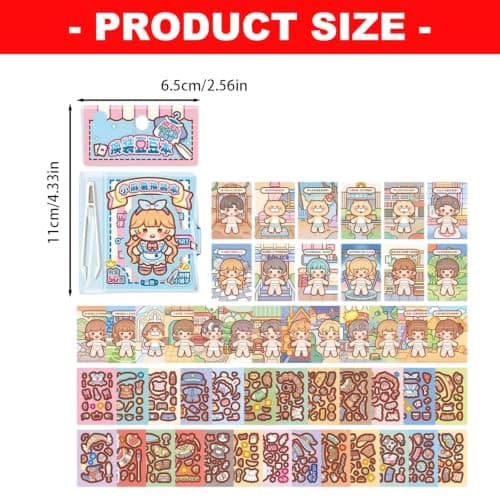 Educational Creative Dress Up Sticker Book with Multiple, Yellow — view 2