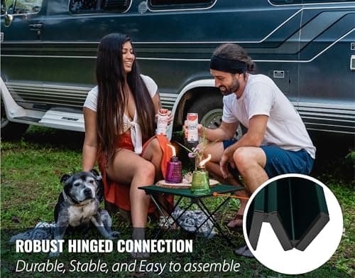 TREKOLOGY TALU Portable Folding Beach Table - Lightweight Travel Camp Table | Small Camping Table for Outdoor Adventures | Foldable, Compact, and Sturdy - Perfect for Camping, Picnic, Beach Trips — view 6