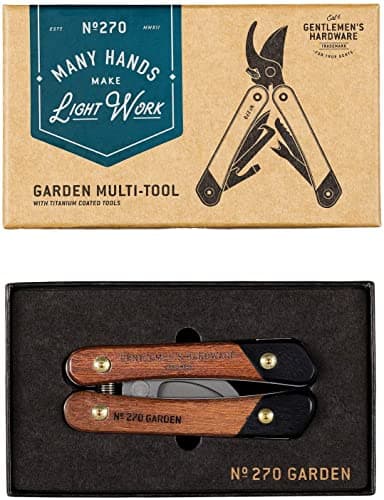 Gentlemen's Hardware Garden Multi-Tool Acacia Wood and Titanium Finish, Brown, one Size, GEN270 (Packaging may vary) — view 3