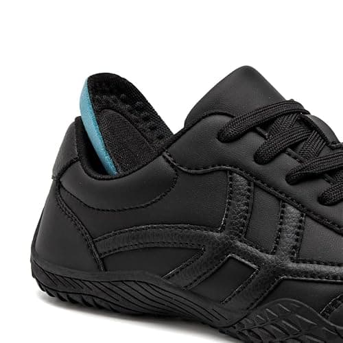 XKOWUO Womens Walking Grounding Sneaker Zero Drop Sole Lightweight Road Running Shoes Non-Slip Tennis Sneakers Breathable Fashion Athletic All_Black Size 5 — view 6