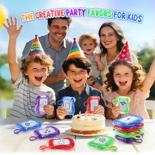 Party Bag Fillers for Kids, 12-Pack Mini Magnetic Drawing Board Toys for 4 5 6 7 8 9 Year Old Boys Girls Gifts Age 5 6 7 Party Bags Fillers Drawing Pads for Boys Girls Toys Age 3-12 Prizes for Kids — view 2