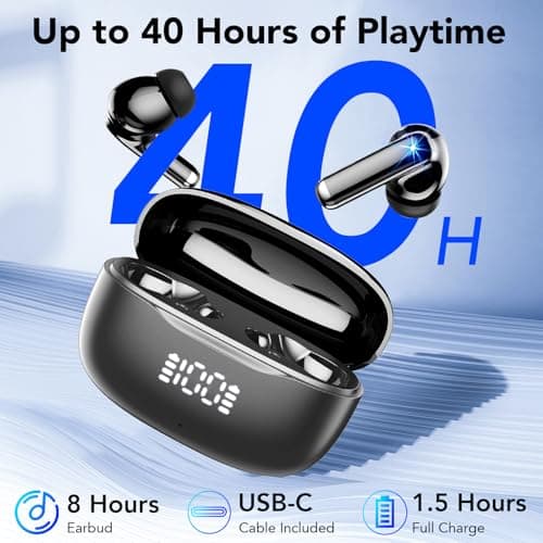 Wireless Earbuds, Bluetooth 5.4 Ear Buds In Ear Deep Bass Earphones — view 5