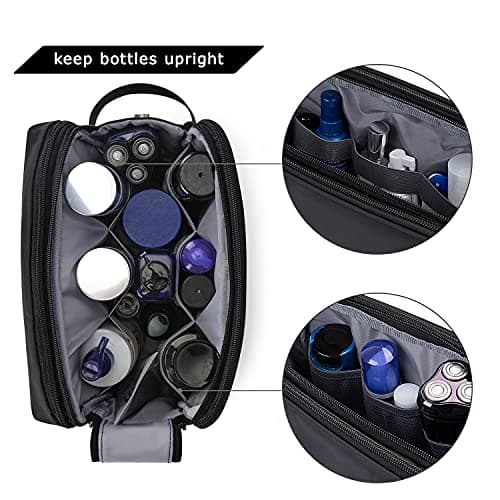 BAGSMART Men's Wash Bag, Large Capacity Travel Toiletry Bag & Wet Pocket — view 6