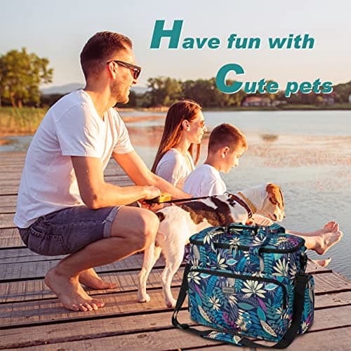 BAGLHER Dog Travel Bag, Pet Travel Bag (All Pet Travel Supplies), Pet Supplies Dogs, with 2 Pet Food Containers and 3 Foldable Silicone Bowls; Essential Kits for Pet Travel — view 6