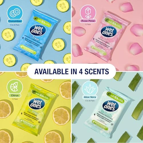 Wet Ones Be Gentle - Antibacterial Biodegradable Hand Wipes - 400 Wipes — view 6