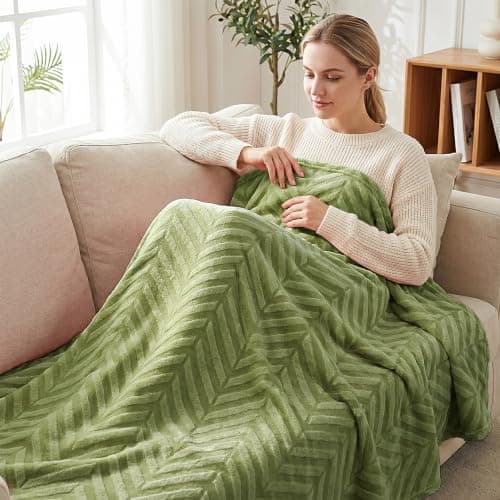 Whale Flotilla Flannel Fleece Throw Blanket for Sofa, 130x150 CM — view 2