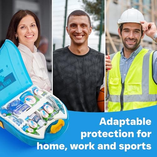 Astroplast Hospital Grade 1-50 Person HSE Compliant First Aid Kit - Premium Integrated Carry Handle & Wall Mountable - Ideal for Home, Wokplace, Sports - Mezzo First Aid Box — view 4