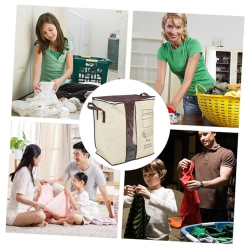MAGICLULU Large Nonwoven Clothing Storage Bags Waterproof Zip up Handles — view 3