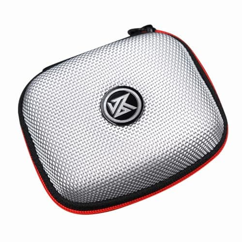 Wiffe Earphone Carrying Pouch with Zipper Design, Silver