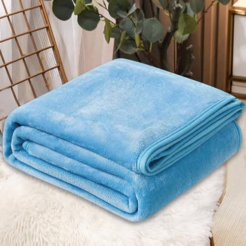 Fleece Throw Blanket for Couch Sofa or Bed Throw Size, Soft Fuzzy Plush, Luxury Flannel Lap Blanket, Super Cozy and Comfy for All Seasons — view 2