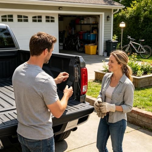 Tailgate Lock Heavy Duty Anti-Theft Stainless Steel Heavy Duty — view 2