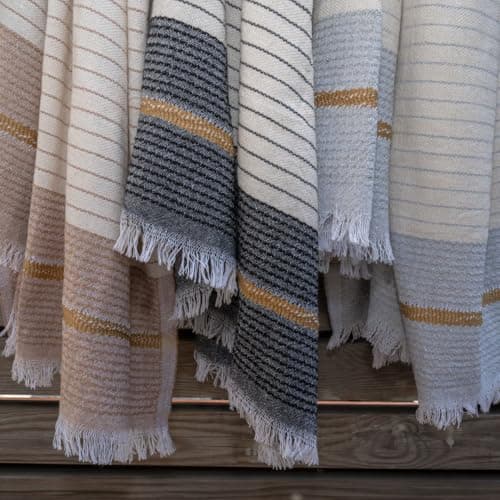 BERCA HOME Olympos Turkish Beach Towel – 100% Cotton Peshtemal Hammam & Bath Towel – Lightweight, Quick Dry, Sand Free – 90 × 190 cm (Black) — view 5