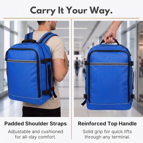 Easyjet Cabin Bag 45x36x20 Carry On Bag New Easyjet 45x36x20 - Blue — view 5