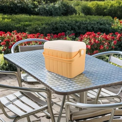 LABRIMP Camping Cooler Bucket Insulated Box 6l Outdoor Yellow Foam Portable Ice Retention Shock-resistant for Road Trips and Group Barbecues — view 6