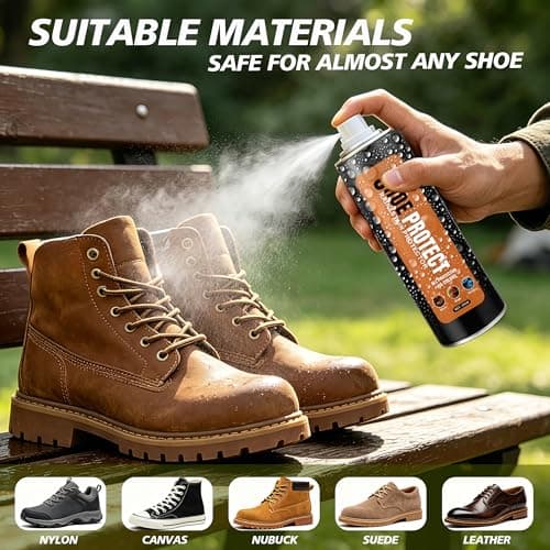 Mifeloy 300ml Shoe Protector Spray & Waterproofer – Rain & Stain Repellent for Leather, Suede, Canvas – Dirt Shield for Trainers, Backpacks, Hats, Jackets, Camping Gear — view 2