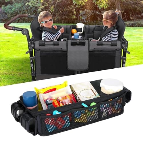 Snack Tray for Stroller Adapter Non-Slip Quick-Release Car Seat Organizer — view 3