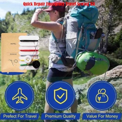 30Pcs Luxury Individually Wrapped Quick Repair Emergency Hotel Sewing Kit for Guests; Disposable Sewing Kit with Needles Button Threads Safety Pin for Hotel Travel Use; Travel Sewing Repairing Tools — view 5