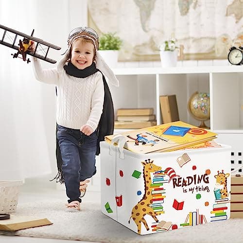 Clastyle 36L Kids Laundry Basket Learning Clothes Toys Storage Box — view 2