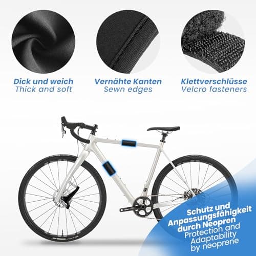 Siegvoll Bicycle Frame Protector with 2 Different Sizes Transport Protection for Thule Bike Racks Carbon Frame Protection Anti Rub and Scratch — view 5