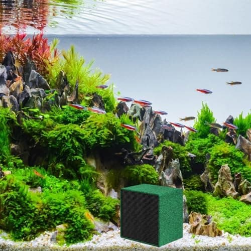 Water Cube Fish Tank Purifier, Activated Carbon Aquarium Filter Cube — view 3
