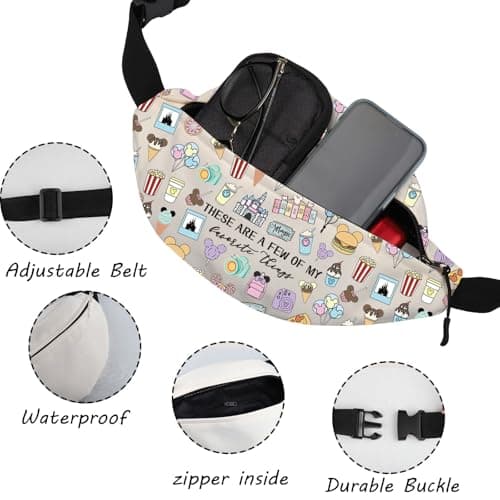 Magic Castle Waist Pack Family Vacation Trip Chest Bags Fairytale Fans Gift For Mouse Snack Lover (thing WB) — view 5