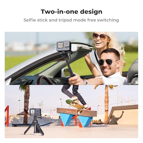 K&F CONCEPT 13.2"/33.5cm Selfie Stick Mini Tripod Portable Vlog Handle Grip — view 4