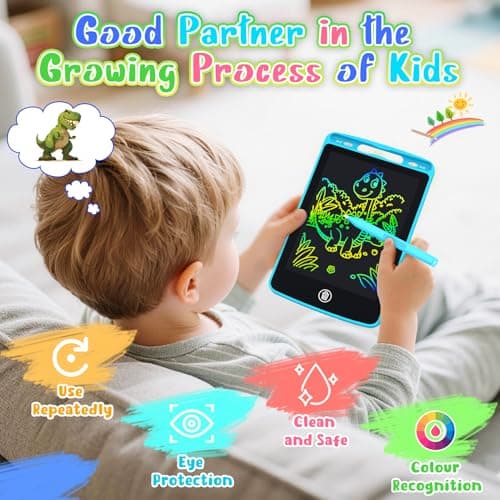 Party Bag Fillers for Kids, 12-Pack 6.5 Inch Lcd Drawing Tablet for Kid Drawing Pad for Kids Toys for Boys Girls 3-8 Party Bag Fillers Toddler Toy 3-8 year old Boy Girl Gift Pass The Parcel Prizes — view 6
