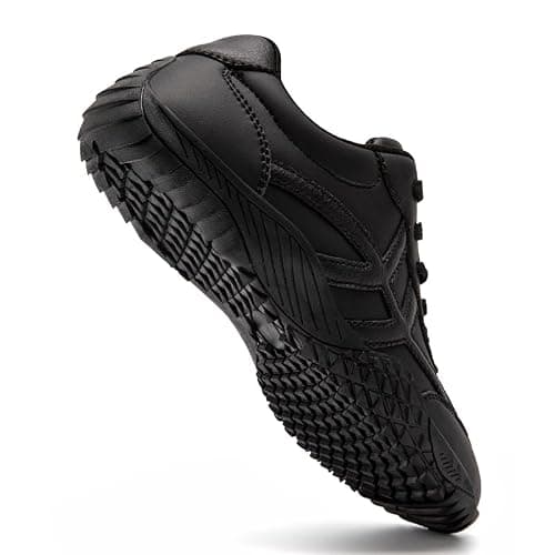 XKOWUO Womens Walking Grounding Sneaker Zero Drop Sole Lightweight Road Running Shoes Non-Slip Tennis Sneakers Breathable Fashion Athletic All_Black Size 5 — view 5